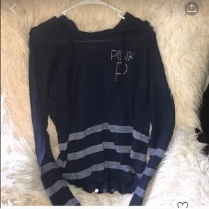 PINK hooded long sleeve